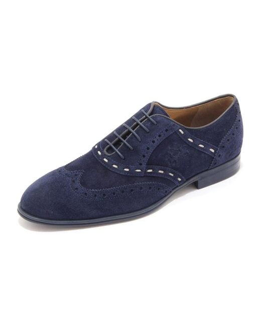 La Martina Men's Blue Laced Shoes