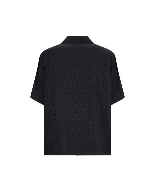 Valentino Garavani Luxuriöses Seidenhemd Für Männer in Black für Herren