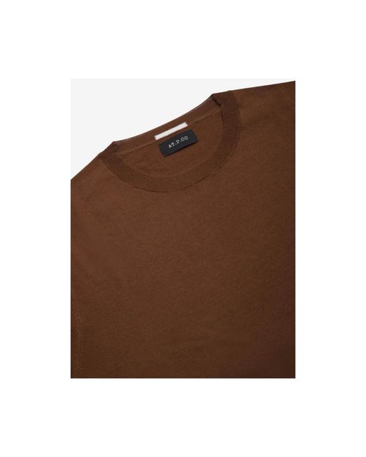 AT.P.CO Brown Round-Neck Knitwear for men