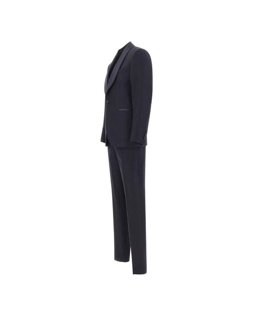Tagliatore Blue Single Breasted Suits for men