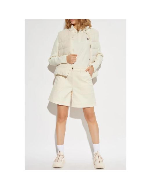 Moncler Natural Short Shorts