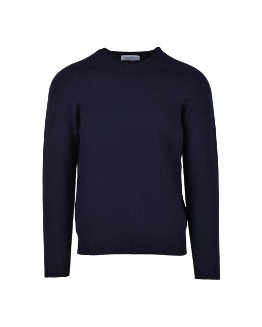 Gran Sasso Blue Round-Neck Knitwear for men