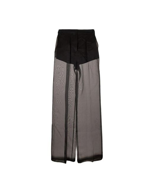 Elisabetta Franchi Brown Wide Trousers