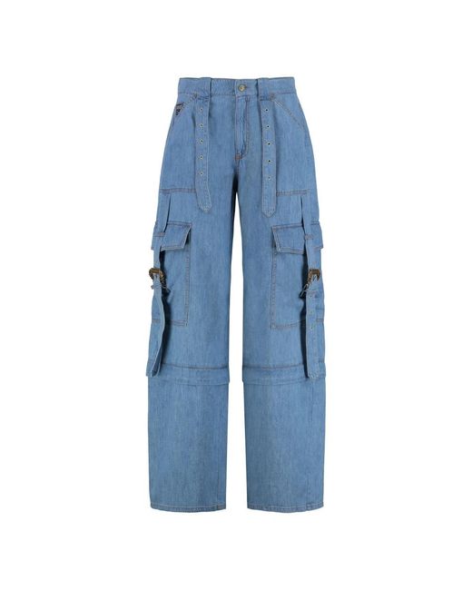 Versace Jeans Couture Blue Loose Fit Jeans