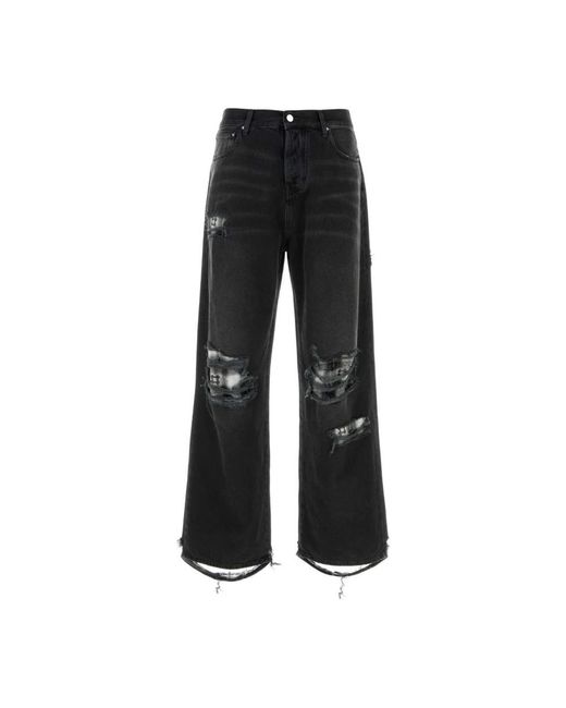 Amiri Black Wide Jeans for men