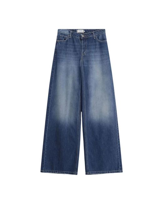 Please Blue Wide Jeans