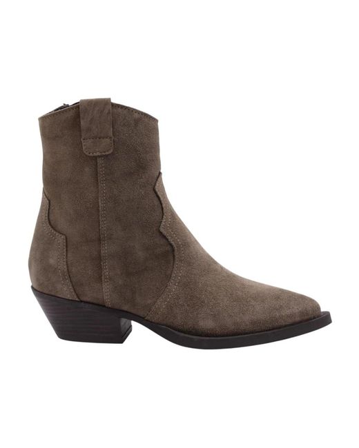 Alpe Brown Cowboy & Biker Boots