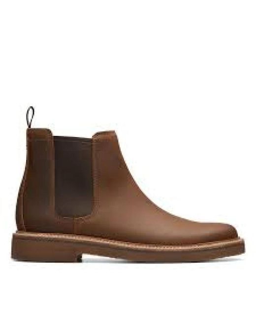 Clarks Brown Chelsea Boots for men