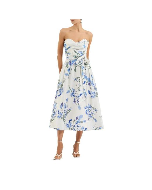 Rebecca Vallance Blue Midi Dresses