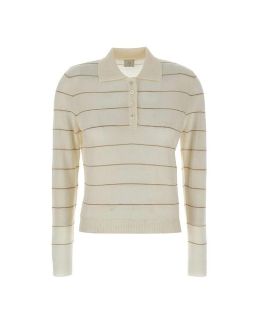 Eleventy White Round-Neck Knitwear