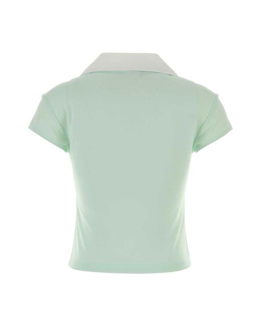 Courreges Green Polo Shirts
