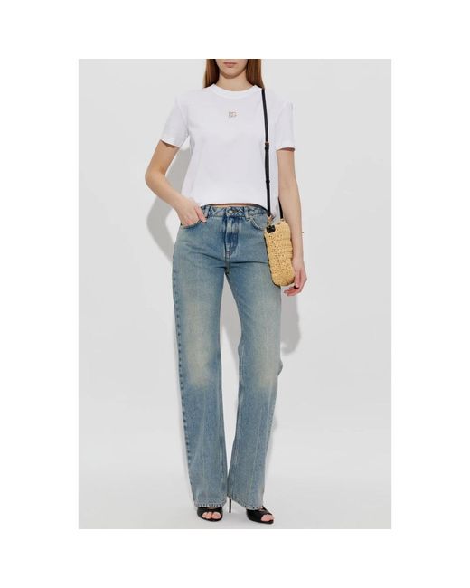 Dolce & Gabbana Blue Straight Jeans