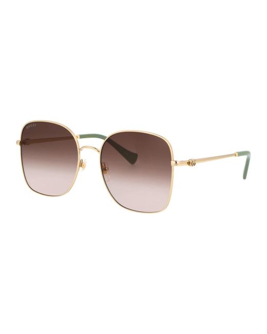 Accessories > sunglasses Gucci en coloris Brown