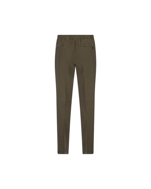 PT Torino Green Slim-Fit Trousers for men