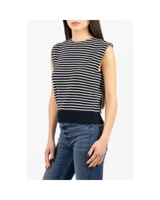 Weekend by Maxmara Blue Round-Neck Knitwear