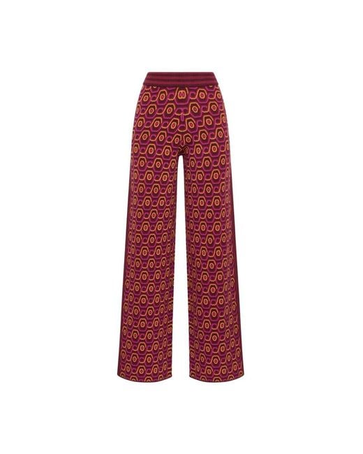 Maliparmi Red Wide Trousers