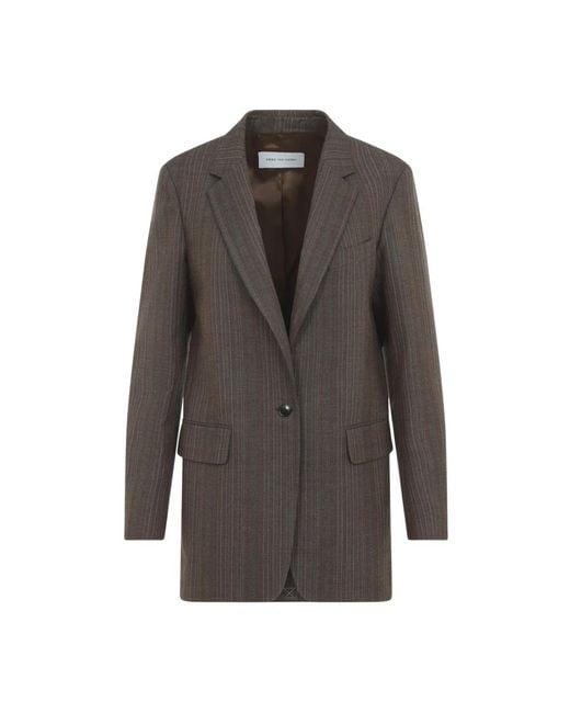 Dries Van Noten Gray Blazers