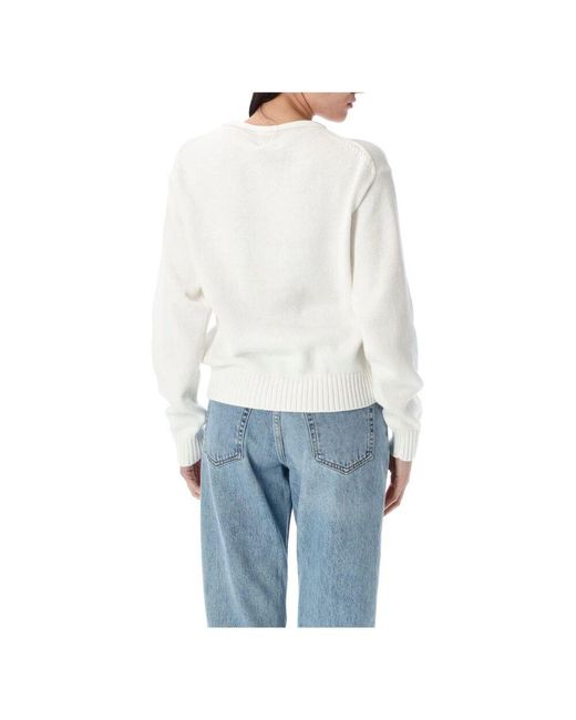 Ralph Lauren Blue Damenbekleidung Strickware Weiß Ss25