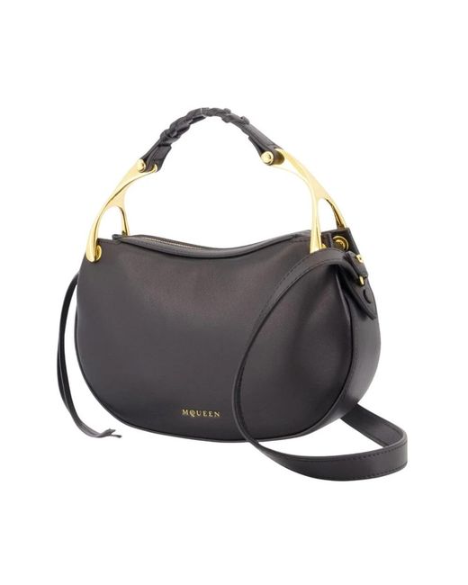 McQueen Black Handbags
