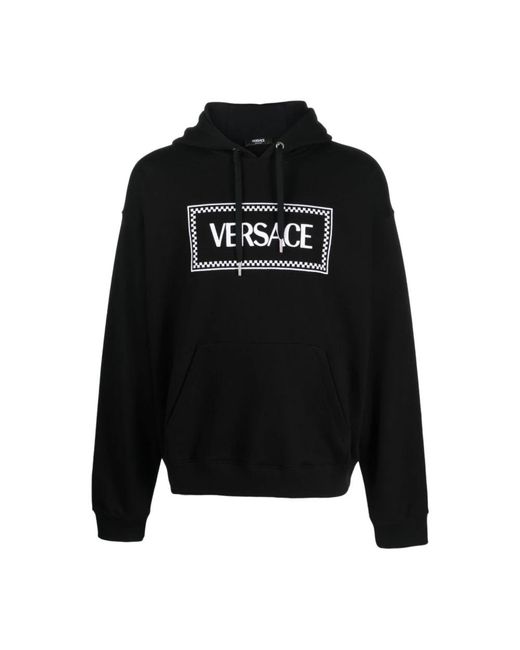 Versace Black Hoodies for men