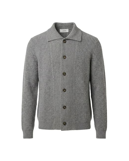 Cardigans Lardini de hombre de color Gray