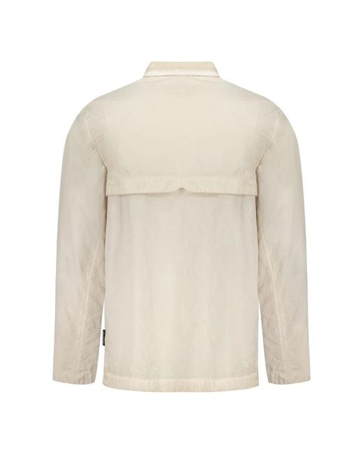 ISO.POETISM Jassen ,Katoen Techno Fabric Jacket in het Natural voor heren
