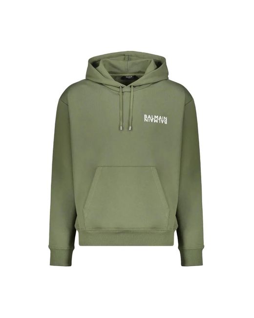Hoodies Balmain de hombre de color Green