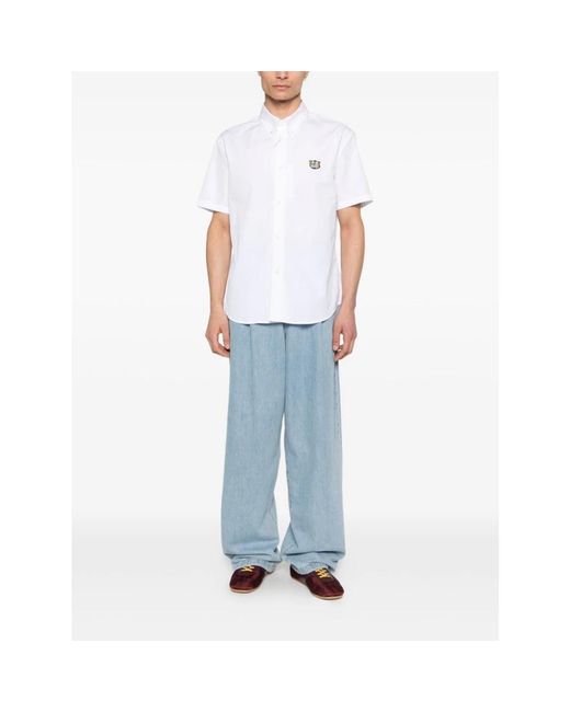 KENZO White Short Sleeve Shirts for men