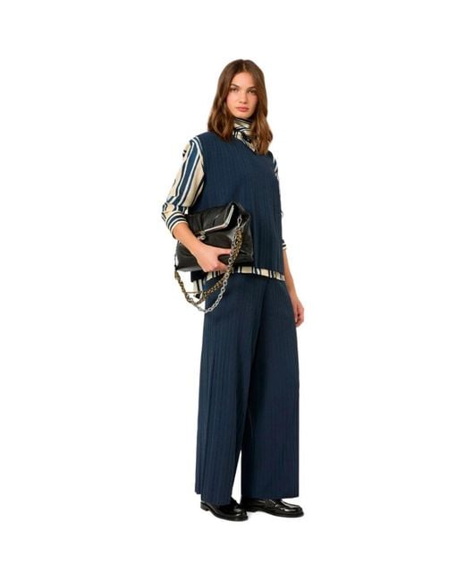 Weekend by Maxmara Blue Sleeveless Tops