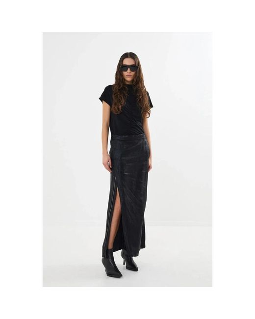 Rabens Saloner Black Maxi Skirts