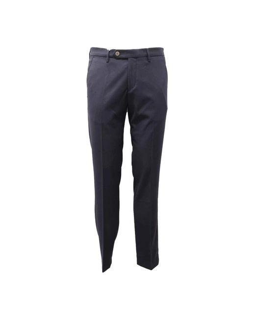 Michael Coal Blue Slim-Fit Trousers for men