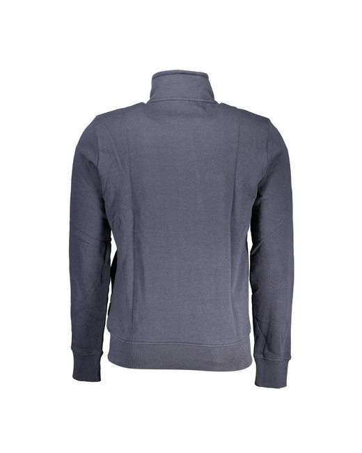 Napapijri Hoodies & Sweatvesten ,Blauw ,Katoen Zip-Throughs in het Blue voor heren