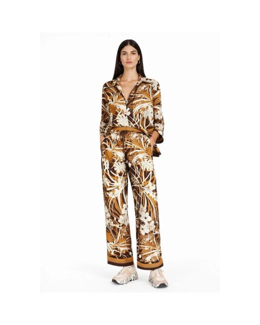 Max Mara Brown Wide Trousers