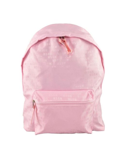 MSGM Pink Polyester rucksack