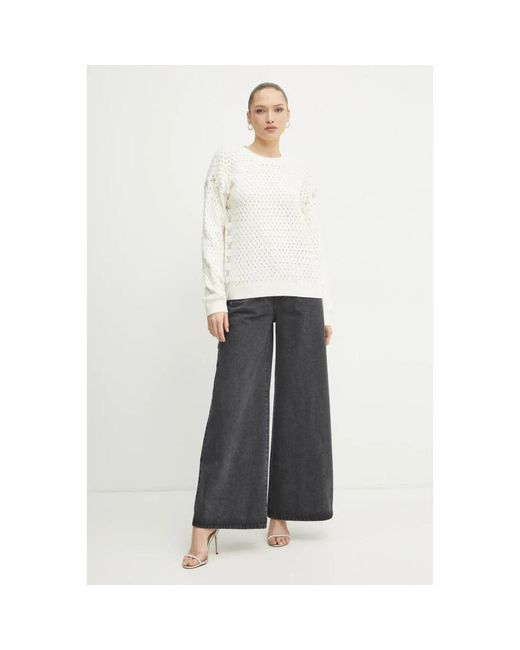 Guess White Elliss Pullover