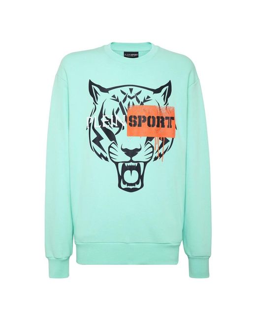 Philipp Plein Hooded Sweatshirt Tiger in het Green voor heren