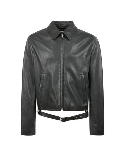 Leather Jackets Acne de hombre de color Gray