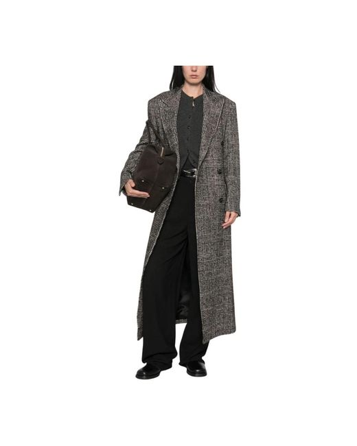 Tagliatore Black Double-Breasted Coats