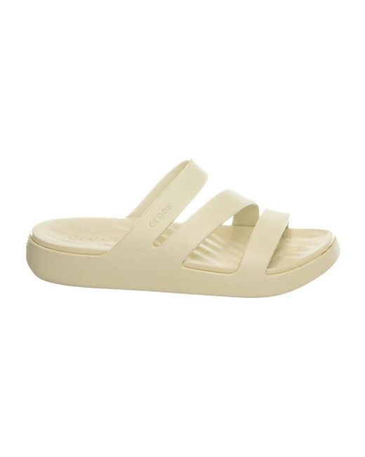 Sliders CROCSTM en coloris White