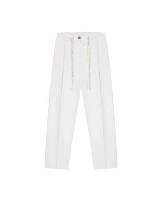 Colmar White Straight Trousers