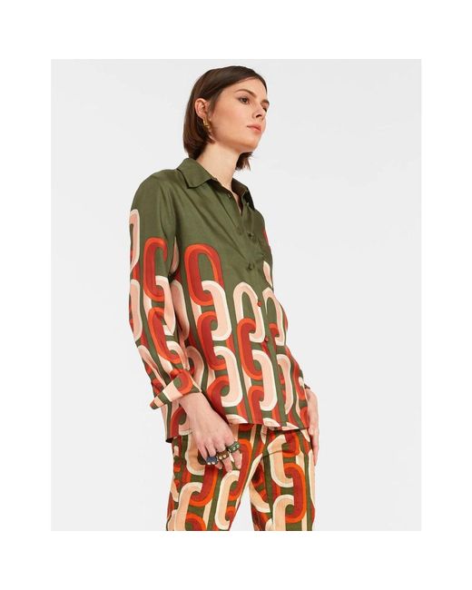 LaDoubleJ Longsleeve Shirts in het Green