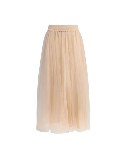 Midi Skirts di Fabiana Filippi in Natural