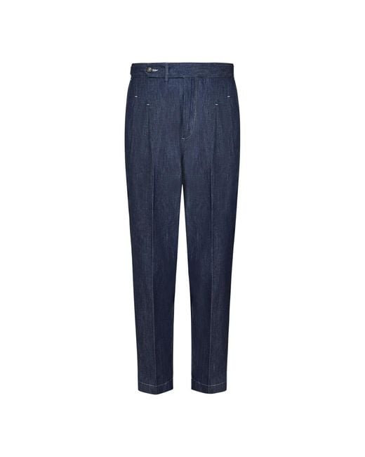 Suit Trousers Low Brand de hombre de color Blue