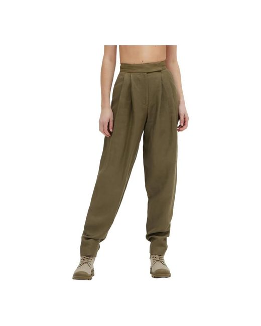 FEDERICA TOSI Green Tapered Trousers