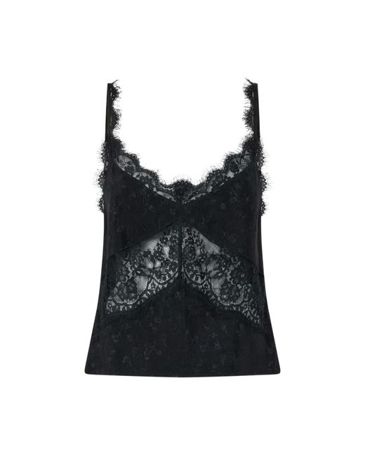 Pinko Black Sleeveless Tops