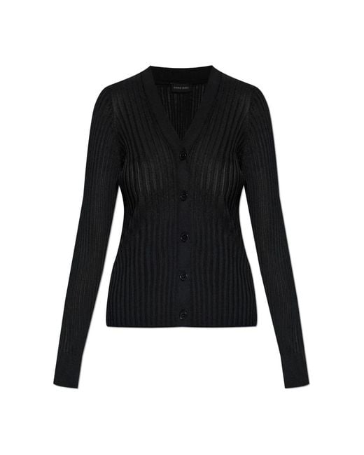 Anine Bing Black Cardigan Matheo
