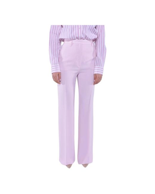 Max Mara 70's Geïnspireerde Wijde Cady Broek in het Purple