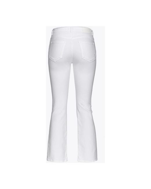 Pinko White Cropped Jeans
