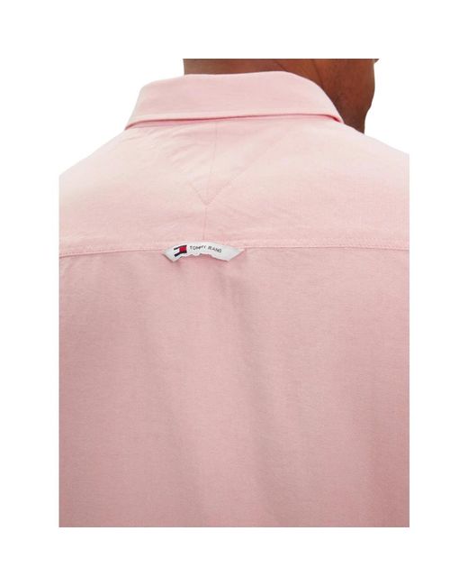 Tommy Hilfiger Stylisches hemd für männer in Pink für Herren