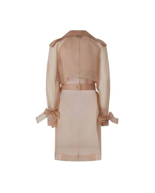 Pinko Brown Trench Coats